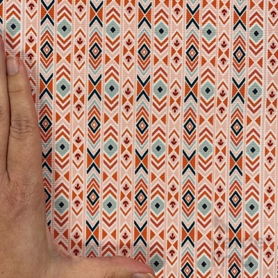 Nylon estampado (polycanvas) - Boho ethnic white