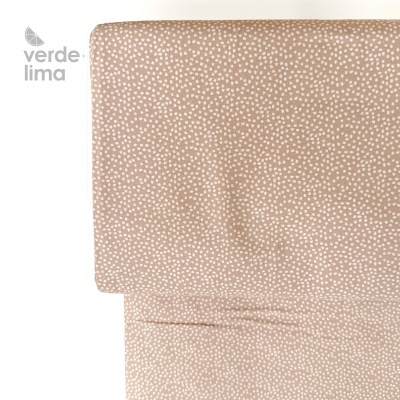 Tecido de Algodão - Pedrinhas areia