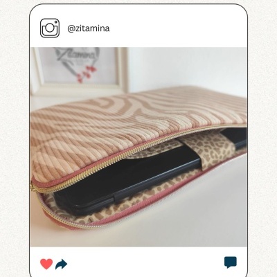 Bombazine estampada  - Zebra tons bege