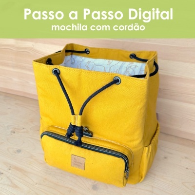 Passo a Passo digital - Mochila com cordão