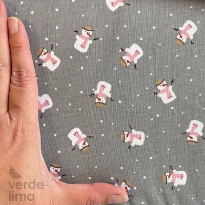 Tecido de Algodão - Warm Wishes - Snowmen