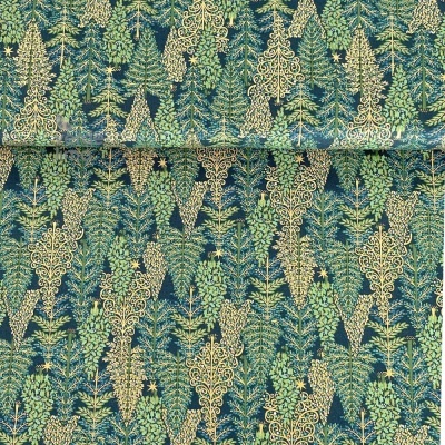 Tecido de Algodão - Enchanted Christmas - Forest