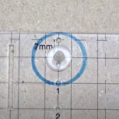 Régua giratória para círculos