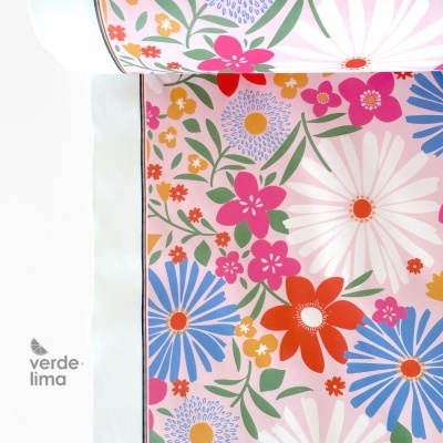 Tecido raincoat - Floral