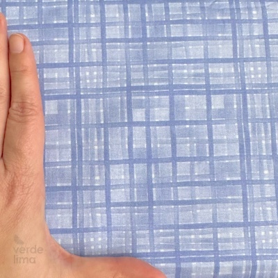 Retalho 30x150cm - Viva La Vida - Xadrez lilás