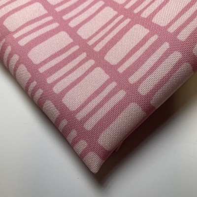 Retalho 42x138cm - Minimate resistente à água - Traços fundo rosa