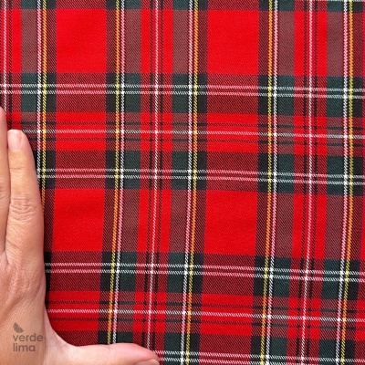 Tecido Tartan - Vermelho
