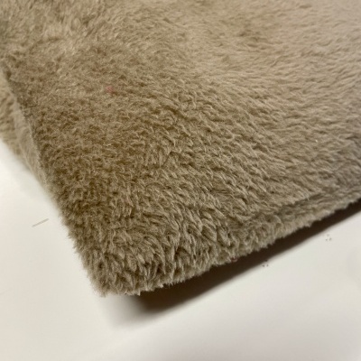 Retalho 50cm x 145cm - PELÚCIA CORALINA DUPLA FACE - Bege escuro