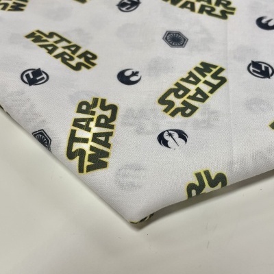 Retalho 22x140cm - Star Wars - Logo white