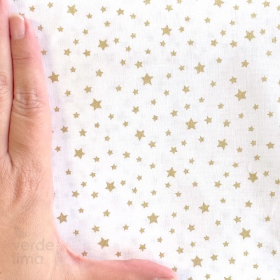 Tecido de algodão - Estrelas Douradas