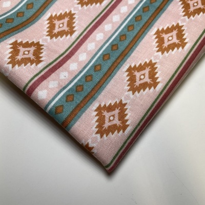 Retalho 50x110cm - Tecido de Algodão - Beneath the Western Sky - Stripes Pink
