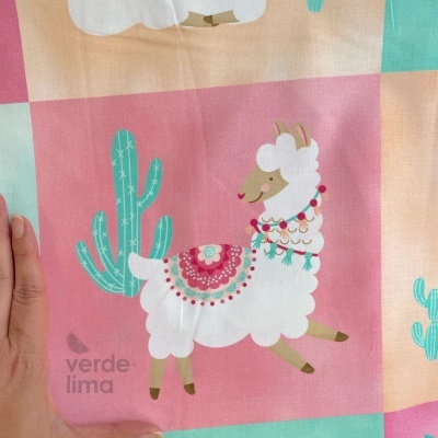 Painel de tecido de Algodão - Llama nirvana - Pretty llama