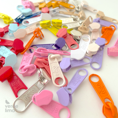 Cursores de fecho zipper malha 5