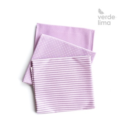 Pack de retalhos - Básicos de algodão - Lilás