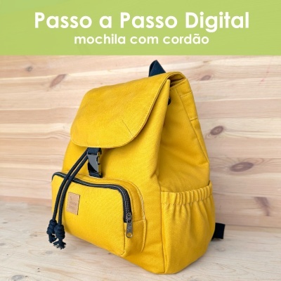 Passo a Passo digital - Mochila com cordão