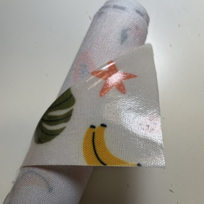 Retalho 20x140cm - Tecido Plastificado - Fruity flamingo