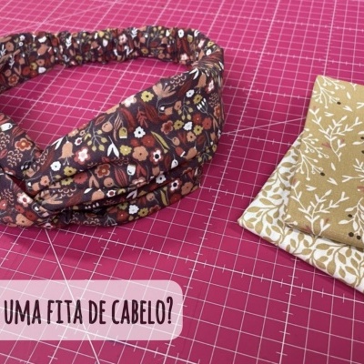 Passo a passo - Fita de cabelo