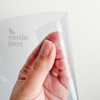 Plástico cristal de costurar