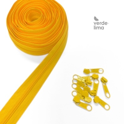 Fecho zipper malha 3 - Pack de 5 metros com 10 cursores