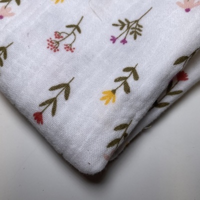 Retalho 36x130cm - Musselina de algodão - Andes Flowers