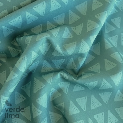 Minimate Impermeável - Triângulos fundo petróleo