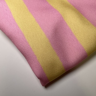 Retalho 35x150cm - Minimate resistente à água - Riscas rosa e amarelo