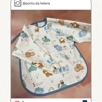 Tecido raincoat - Alfabeto dos animais