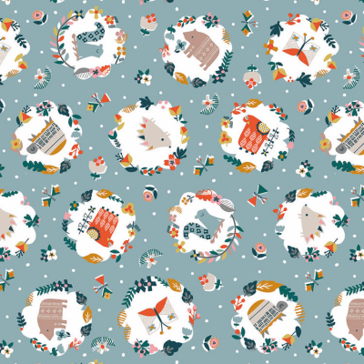 Tecido de Algodão - Hibernate - grinaldas