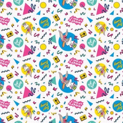 Tecido de Algodão - Bugs Bunny Arcade