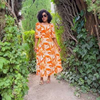 Vestido&#x20;Midi&#x20;Sevilha&#x20;Terracota