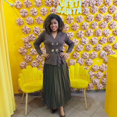 Conjunto&#x20;Paola&#x20;Saia&#x20;Plissada