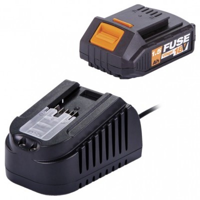 Carregador e bateria recarregável FUSE 18V