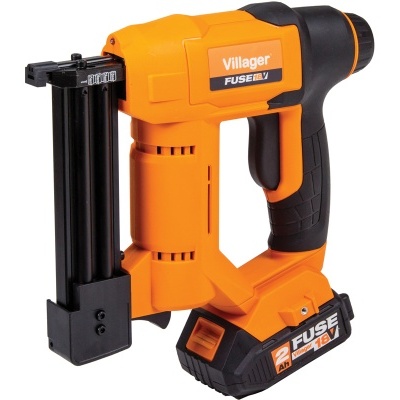 Pistola de pregos elétrica portátil laranja e preto Villager FUSE com bateria