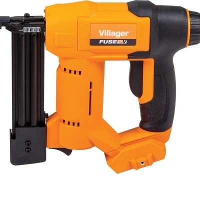 Pistola de pregos elétrica preta e laranja Villager FUSELiV