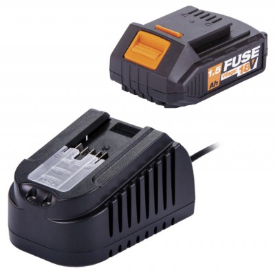 Carregador e bateria recarregável FUSE 18V