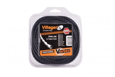 Linha para aparador de relva Villager Vortex Spiral Line 2,7 mm x 15 m