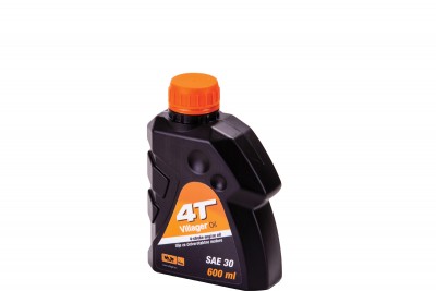 Frasco de óleo Villager 4T SAE 30 600 ml preto com tampa laranja