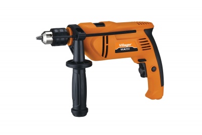 Broca de perfuração elétrica laranja e preta com punho adicional