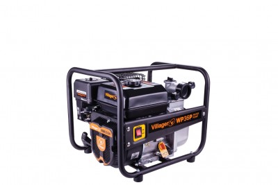 Gerador portátil Villager WP36P com estrutura metálica preta em fundo branco