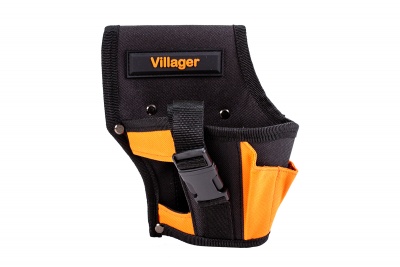 Suporte para ferramentas preto e laranja com presilha