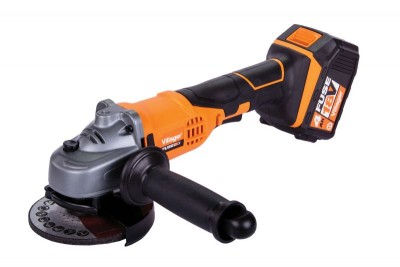 Esmerilhadora elétrica portátil Vilager laranja e preta com bateria 18V