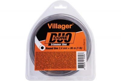 Fio aparador redondo Villager Core 2.4 mm x 86 m em embalagem blister