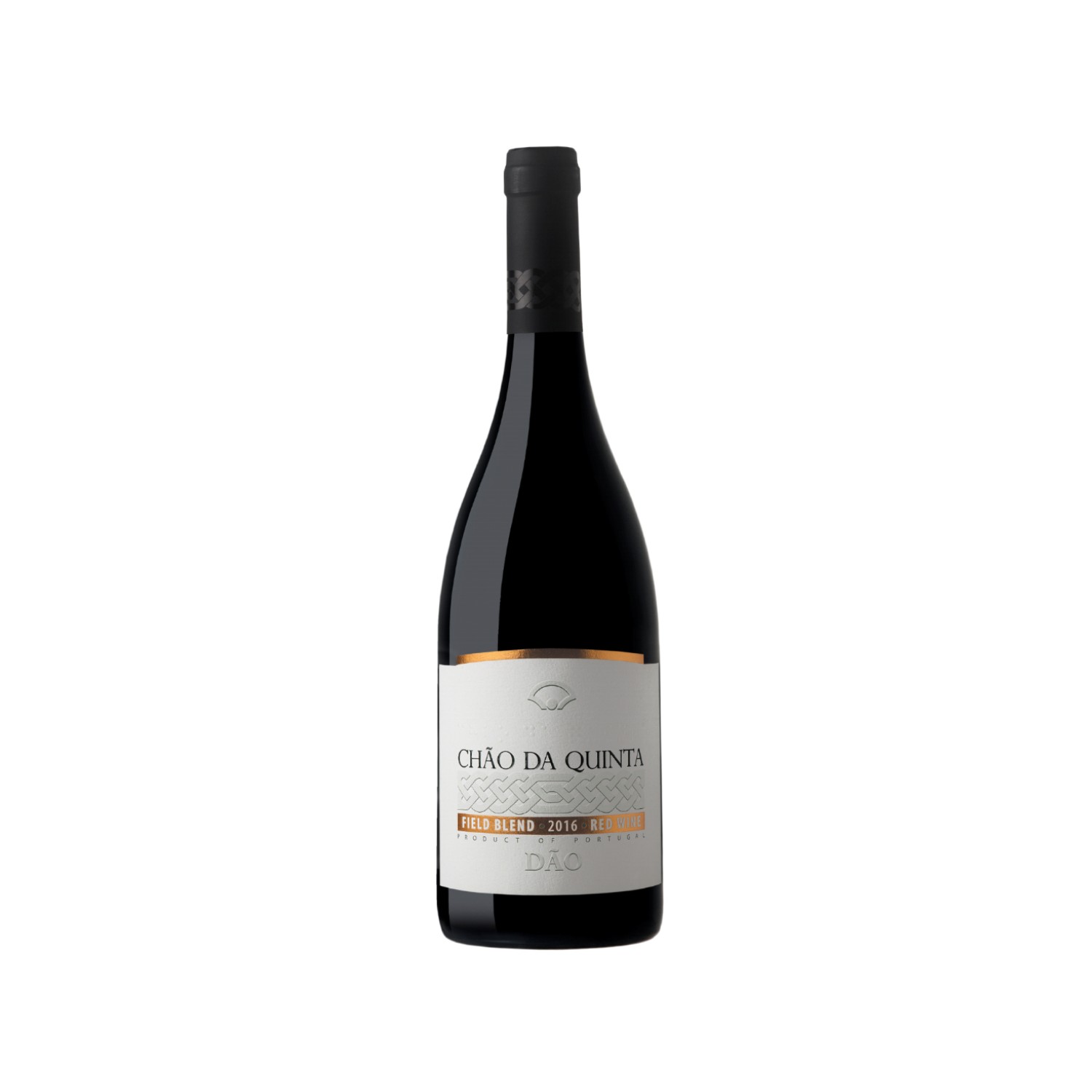 Chão da Quinta Field Blend 2016 Vinho Tinto Dão DOC Garrafa de vinho tinto com rótulo branco e texto preto e dourado