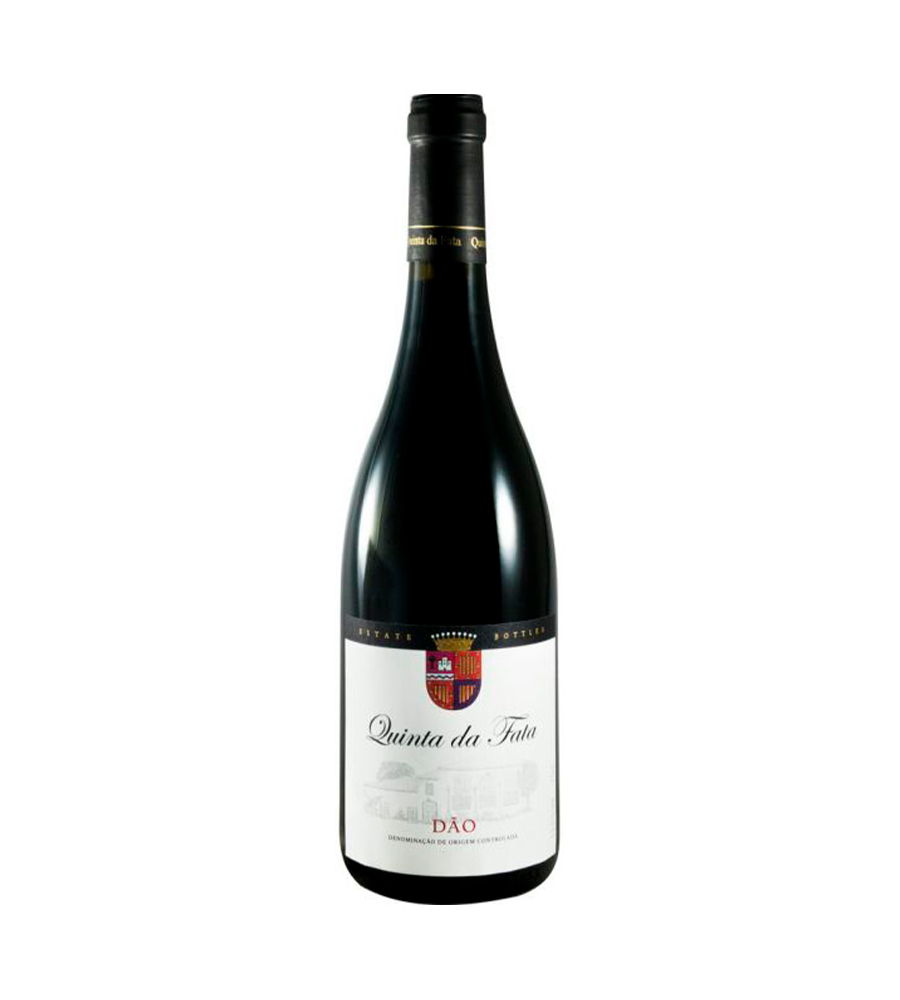Quinta da Fata Clássico 2022 Vinho Tinto Dão DOC Garrafa de vinho tinto Quinta da Fata Dão com rótulo branco e texto em preto e vermelho