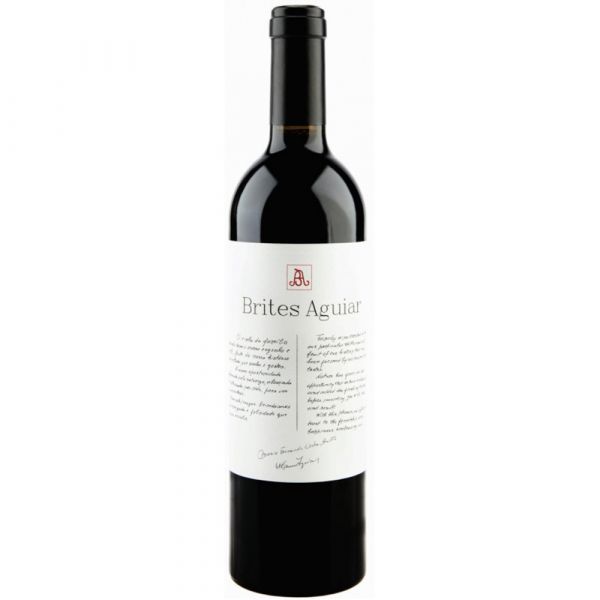 Brites Aguiar Vinho Tinto Douro DOC Garrafa de vinho tinto Brites Aguiar com rótulo branco e texto