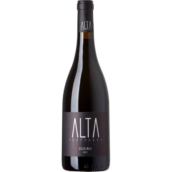 Alta Pontuação 2019 Vinho Tinto Douro DOC Garrafa de vinho tinto ALTA Portugal Douro 2011 com rótulo preto