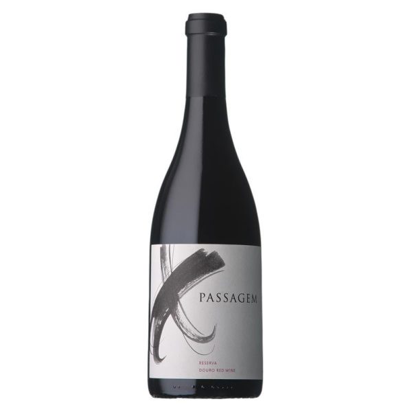 Passagem Reserva 2019 Vinho Tinto Douro DOC Garrafa de vinho tinto com rótulo cinza e texto PASSAGEM
