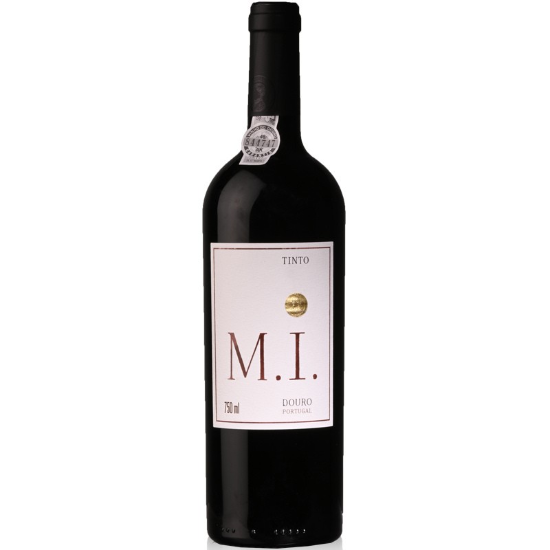 M.I. 2020 Vinho Tinto Douro DOC Garrafas de vinho tinto M.I. Douro Portugal com rótulo branco