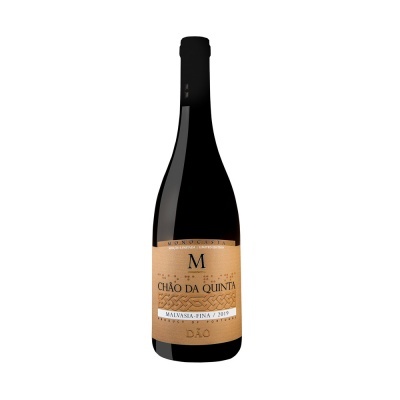 Garrafa de vinho tinto Chão da Quinta com rótulo castanho claro