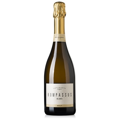Garrafas de espumante Kompassus Blanc Brut